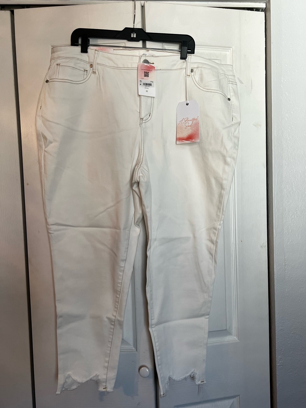 White Women's High-Rise Crop Skinny Jeans - Casual Chic